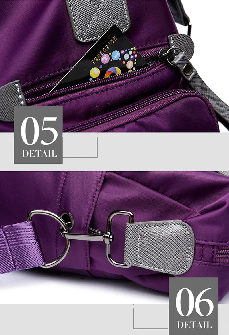 Multifunctional Nylon Shoulder Bag