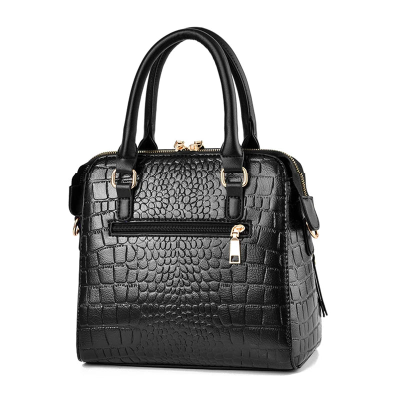 Luxury Crocodile Pattern Handbag