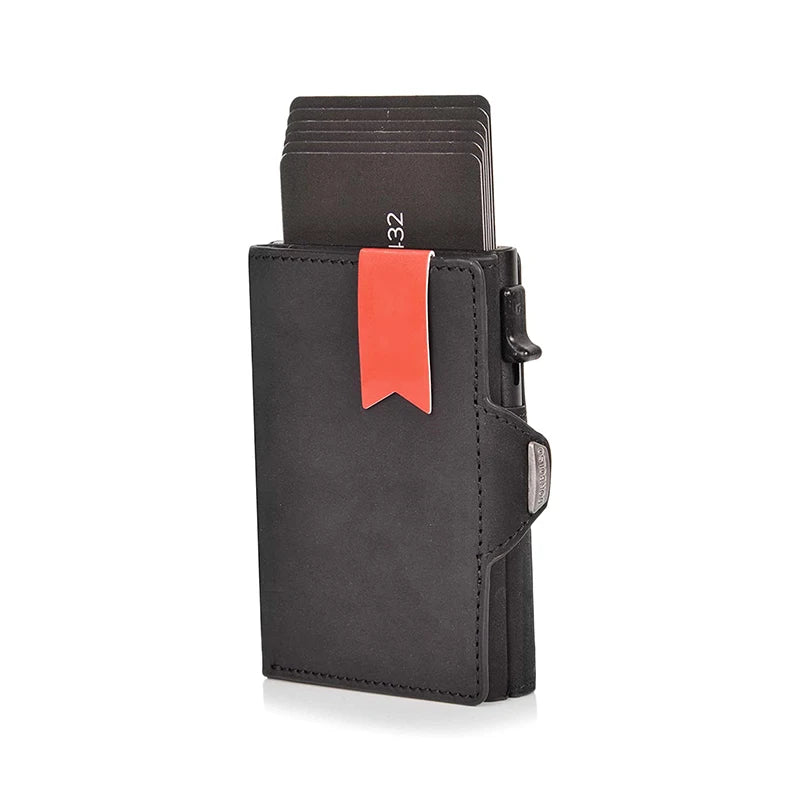 RFID Pop-Up Metal Wallet – Slim Anti-Theft Card Holder for Men & Women