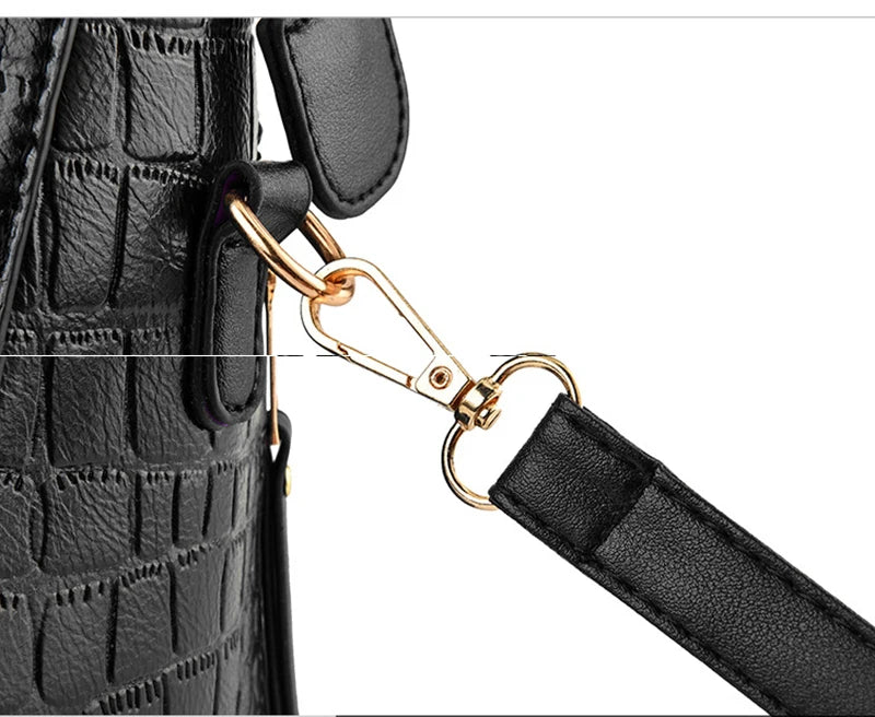 Luxury Crocodile Pattern Handbag