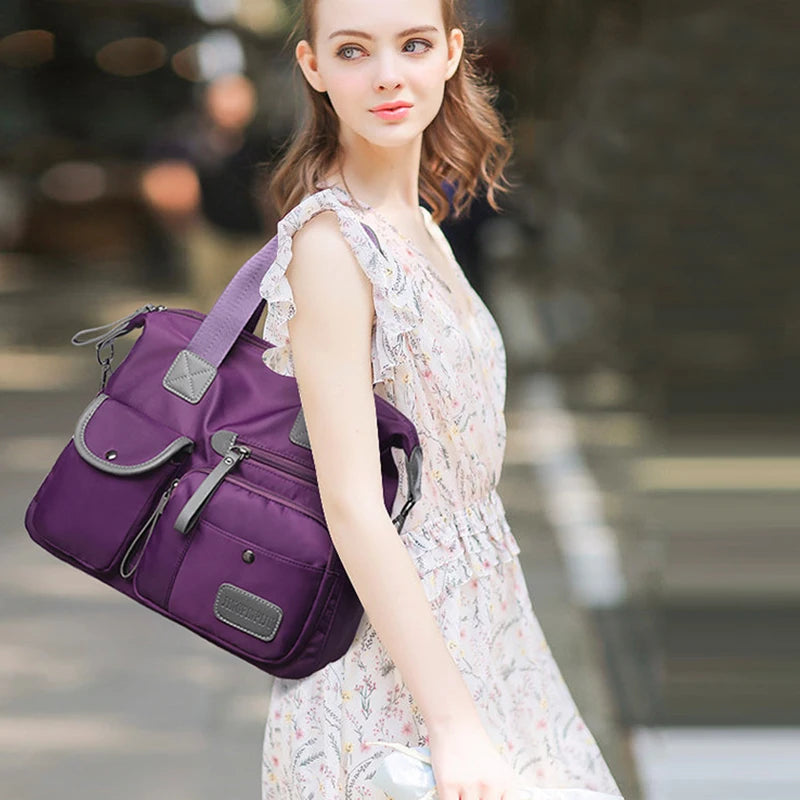 Multifunctional Nylon Shoulder Bag