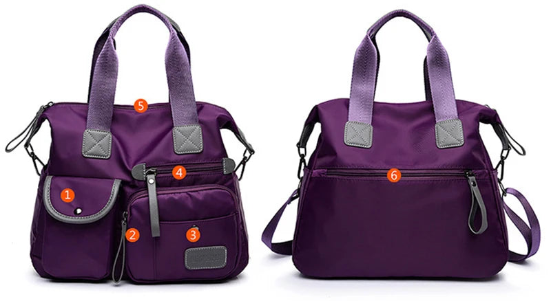 Multifunctional Nylon Shoulder Bag