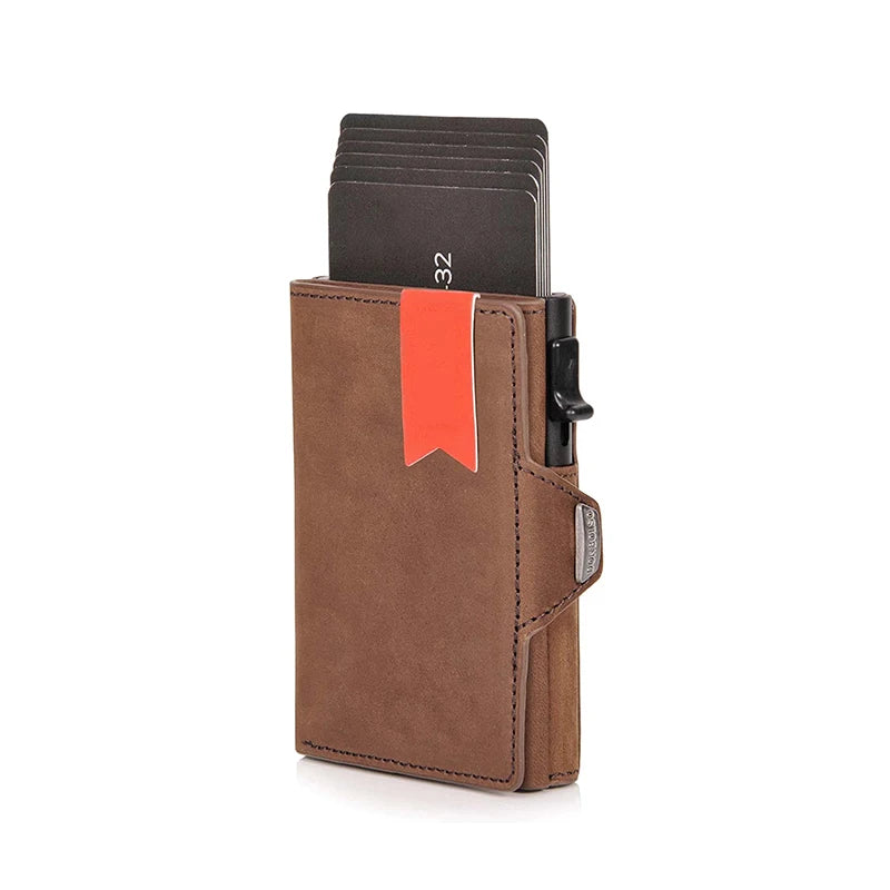 RFID Pop-Up Metal Wallet – Slim Anti-Theft Card Holder for Men & Women