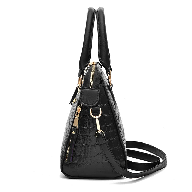 Luxury Crocodile Pattern Handbag
