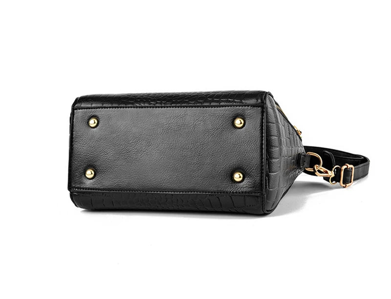 Luxury Crocodile Pattern Handbag