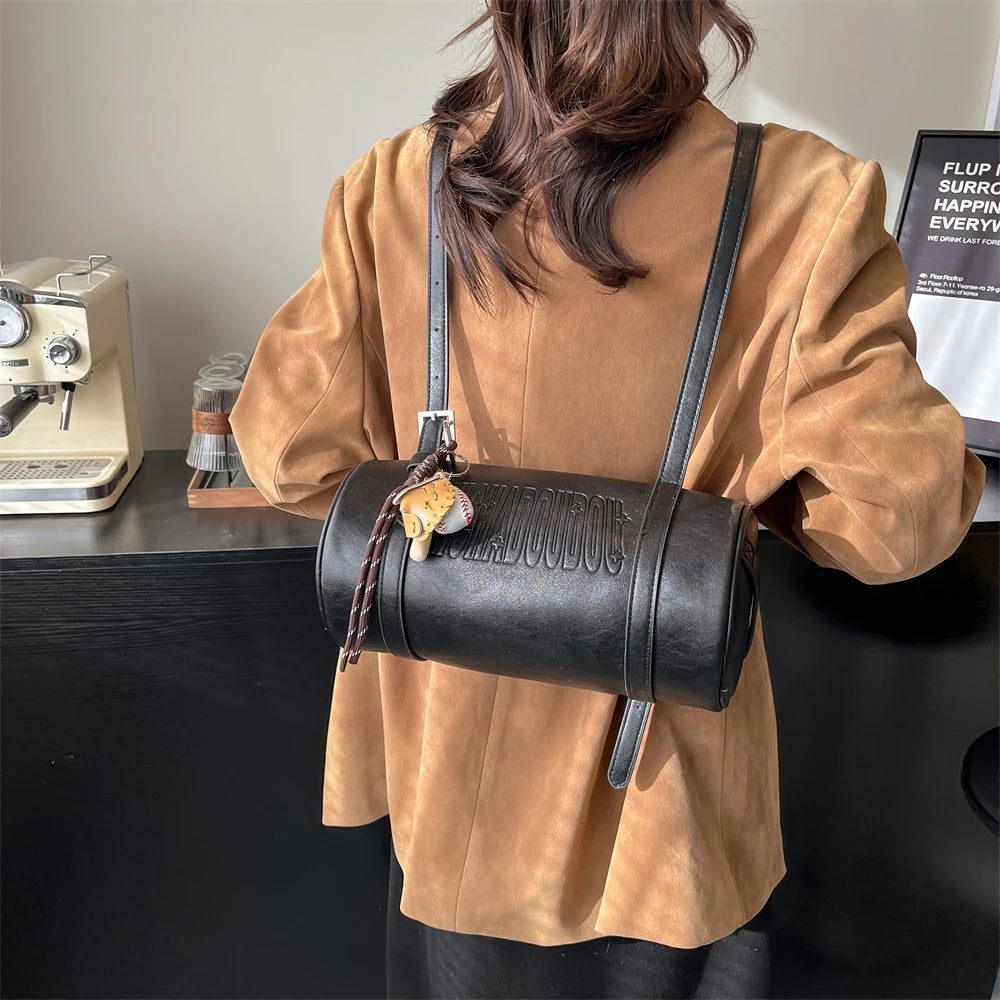 Luxury Cylinder Shoulder Bag