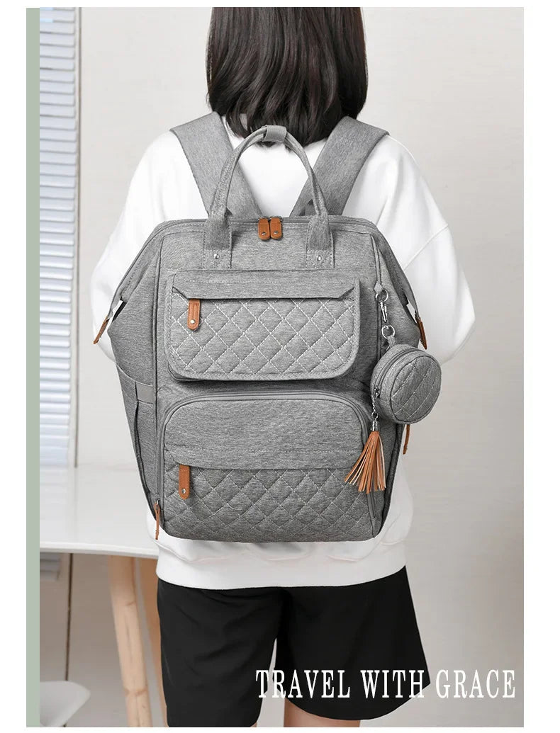 Multi-Compartment Mommy Diaper Backpack