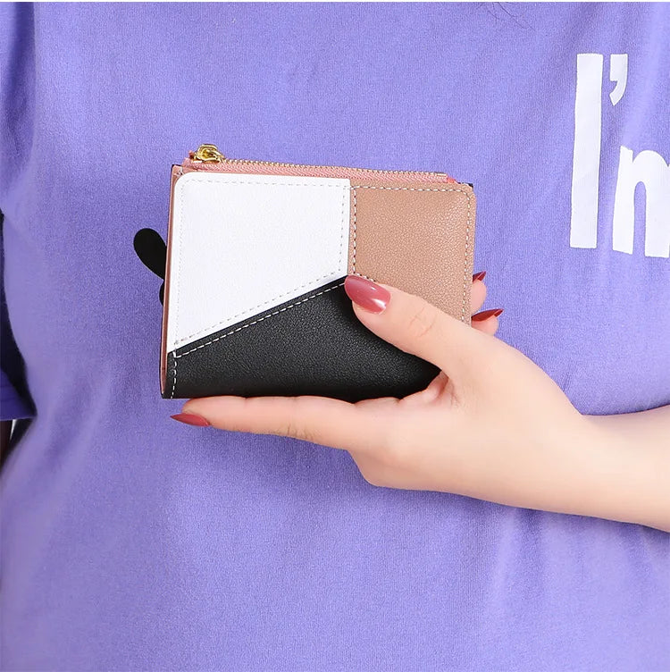 Compact Card Holder (Zip Wallet) with Tassel for Women & Girls