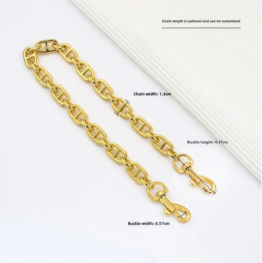 Pig Nose Chain Bag Strap