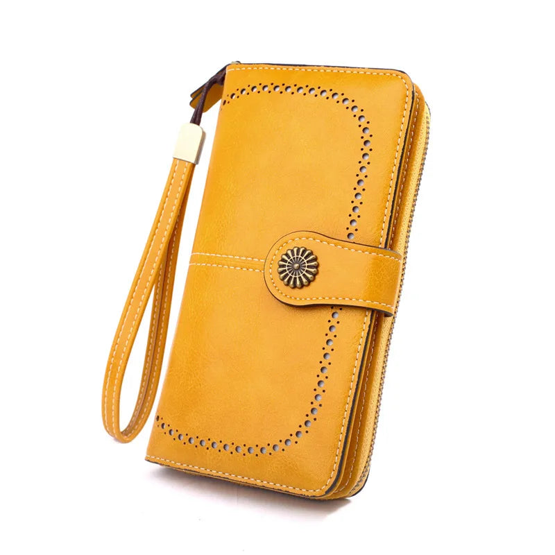 Elegant Women’s Hasp Wallet – Stylish Phone & Card Organizer