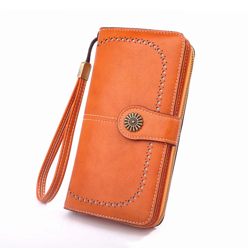 Elegant Women’s Hasp Wallet – Stylish Phone & Card Organizer