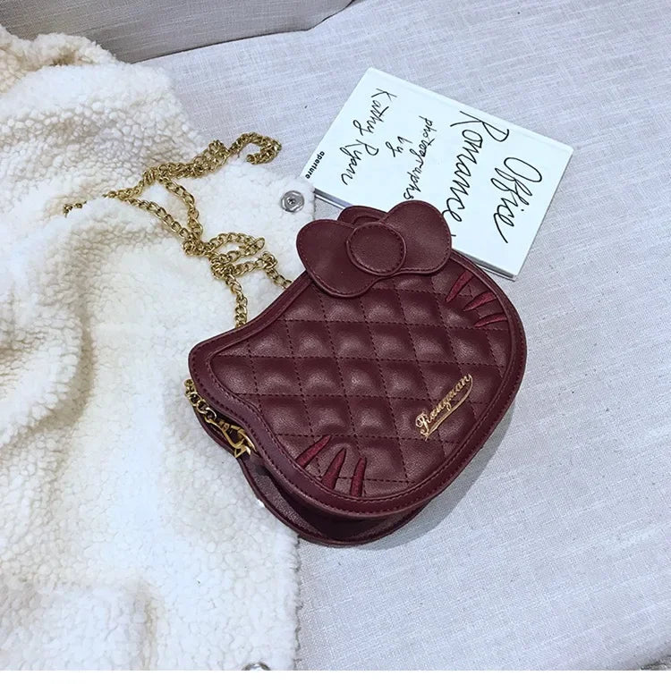 Hello Kitty Rhombic Shoulder Bag – Cute & Trendy Cartoon Wallet Purse