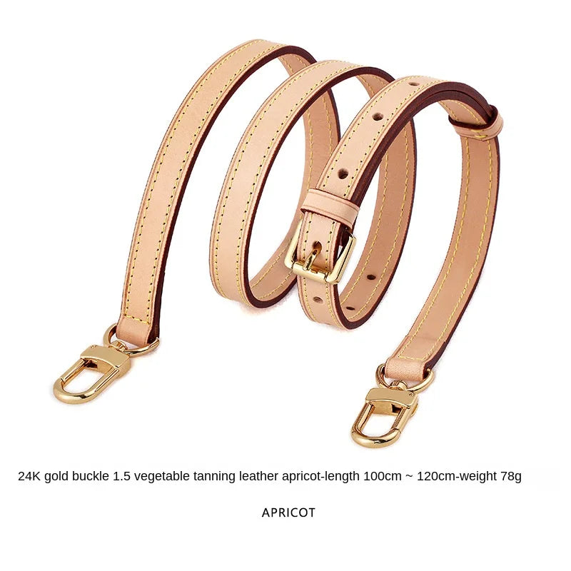 Adjustable Genuine Leather Bag Strap