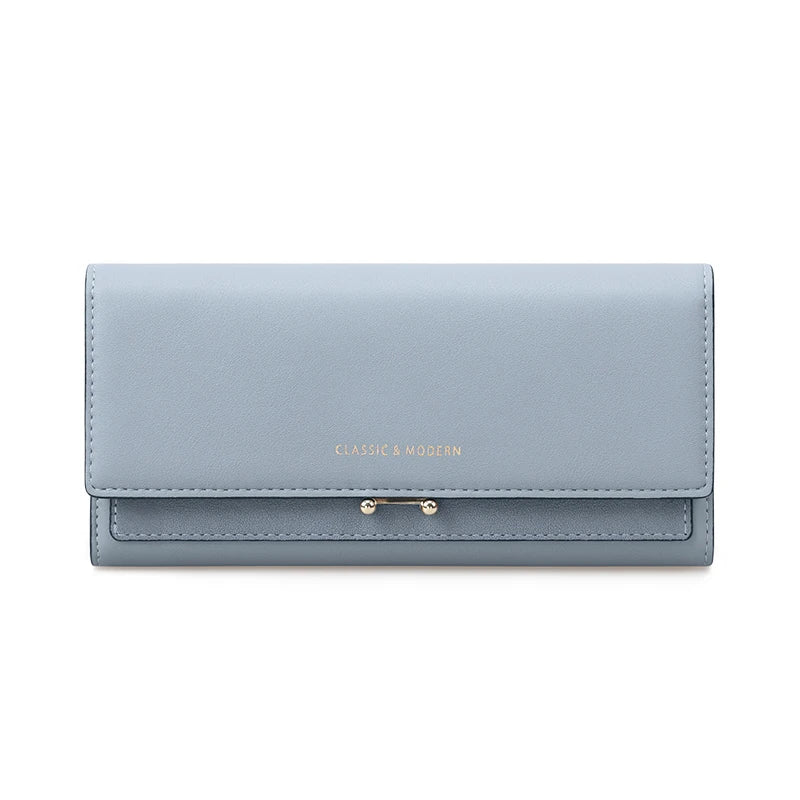 Luxury Women's Long Wallet – Stylish Clutch with Phone Pocket & Card Holder