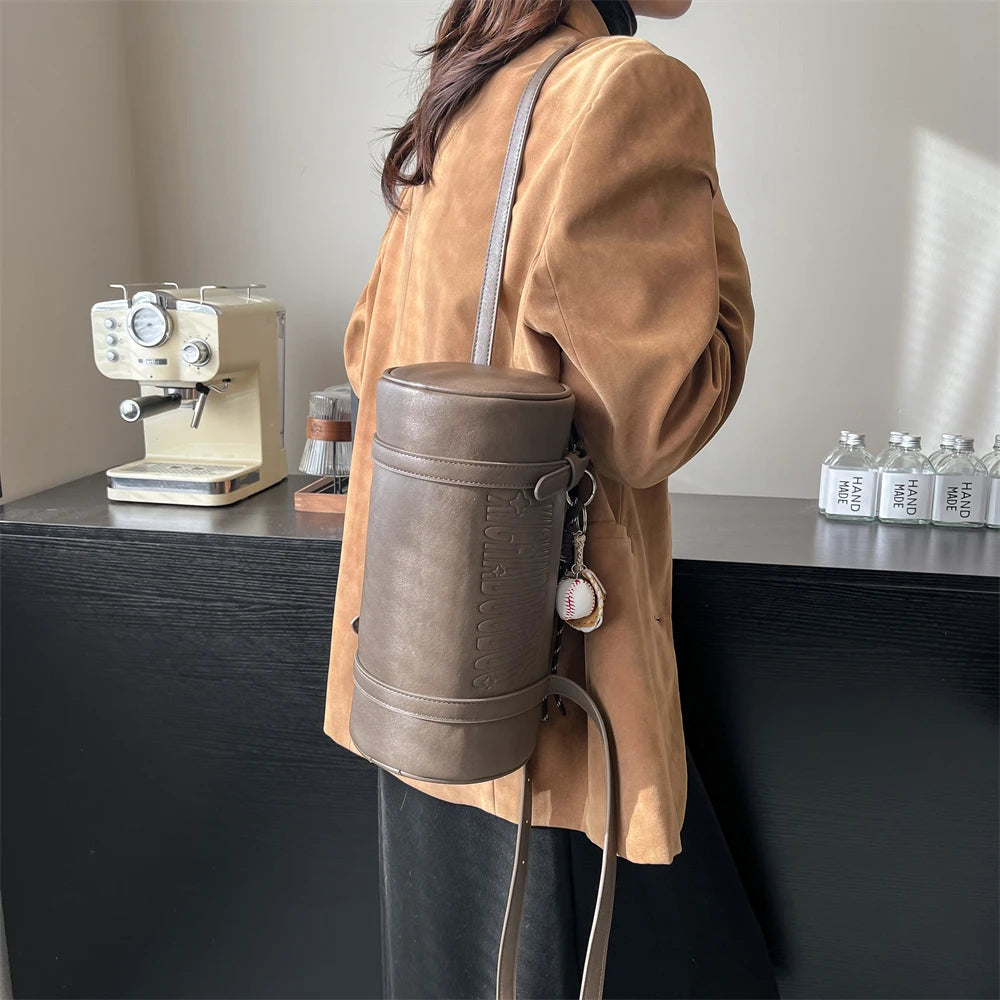 Luxury Cylinder Shoulder Bag