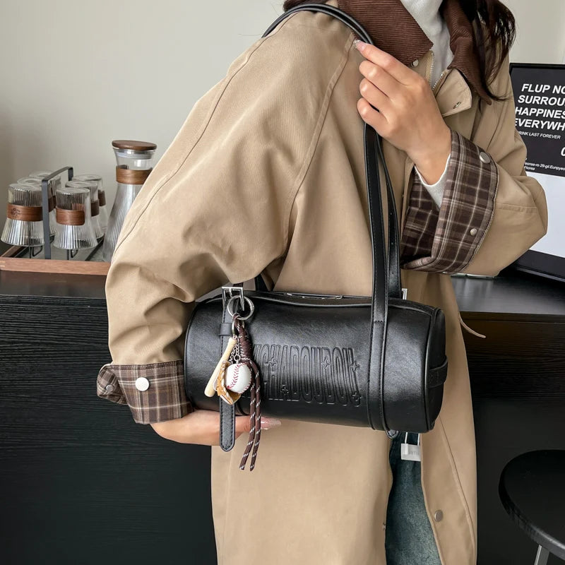 Luxury Cylinder Shoulder Bag