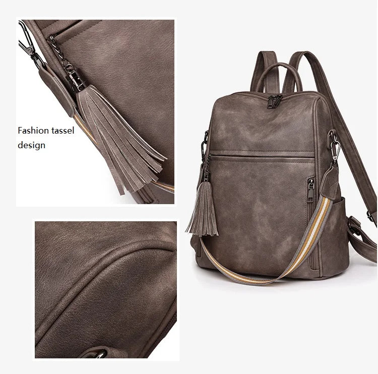 Leather Backpack Purse For Women Designer Travel Backpack