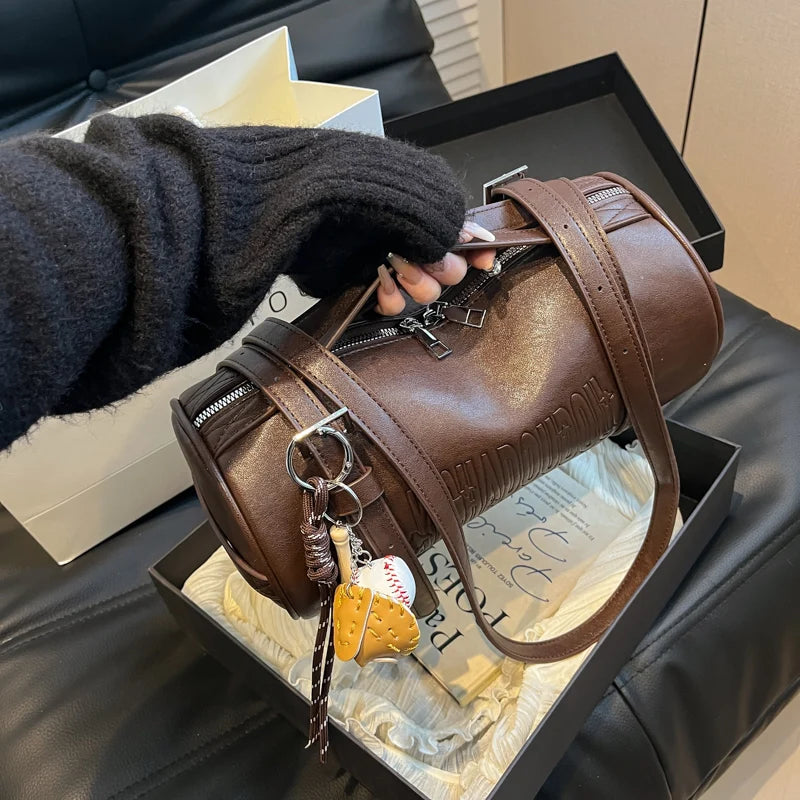Luxury Cylinder Shoulder Bag