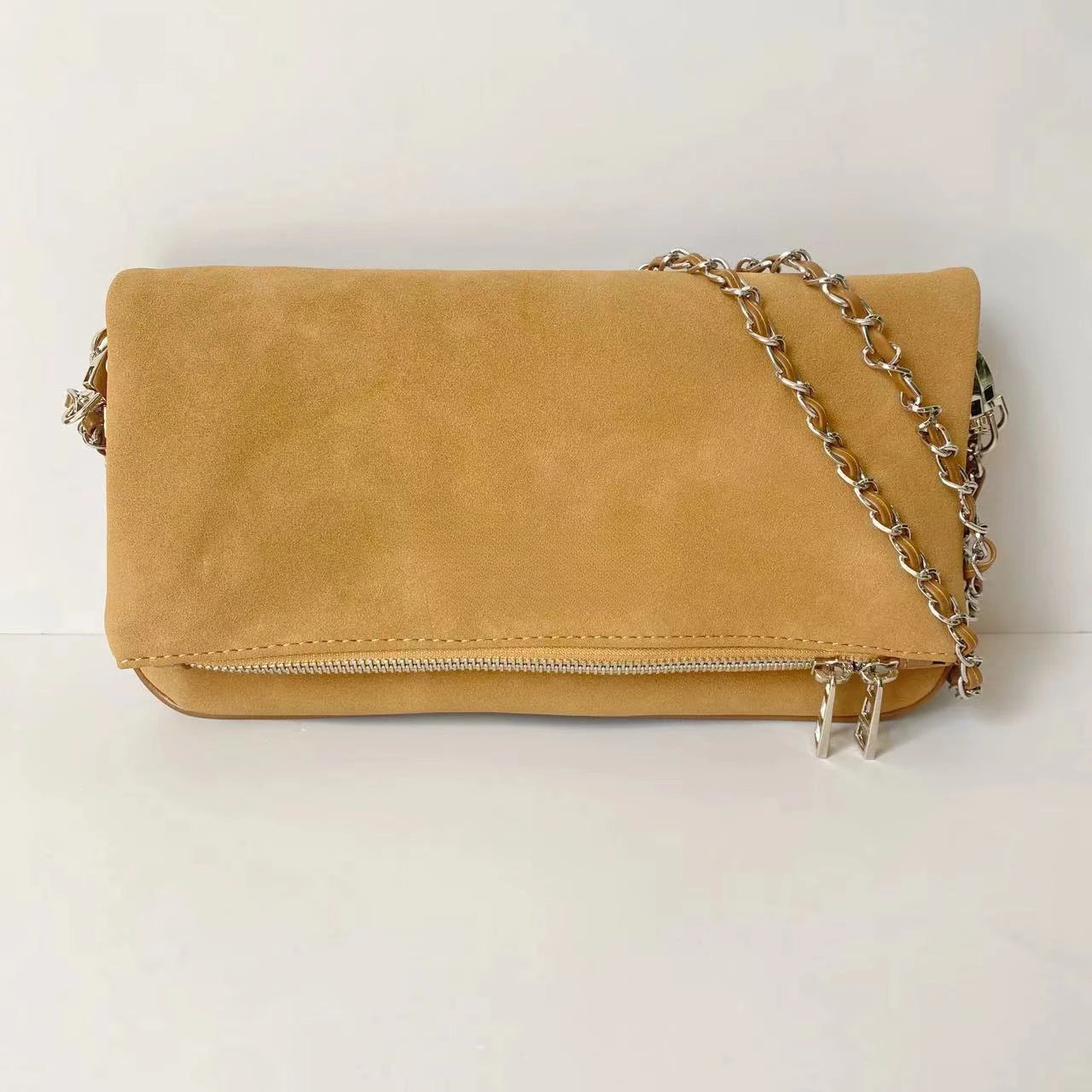 Vintage Chain Envelope Shoulder Bag – Elegant Black Crossbody for Women