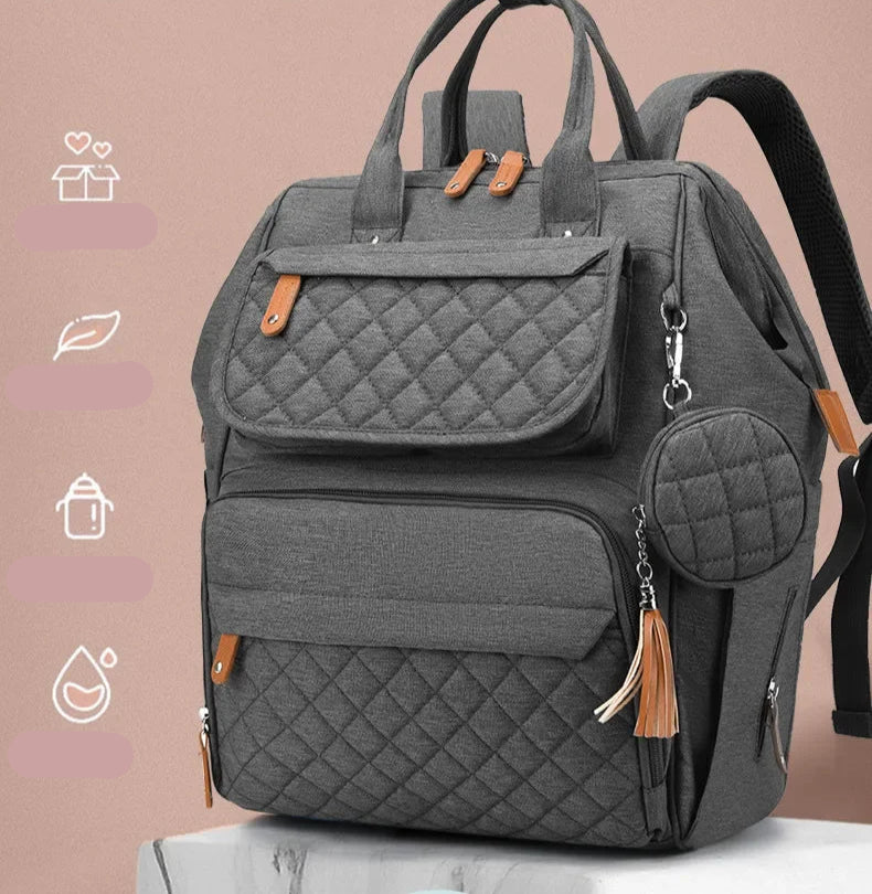 Multi-Compartment Mommy Diaper Backpack