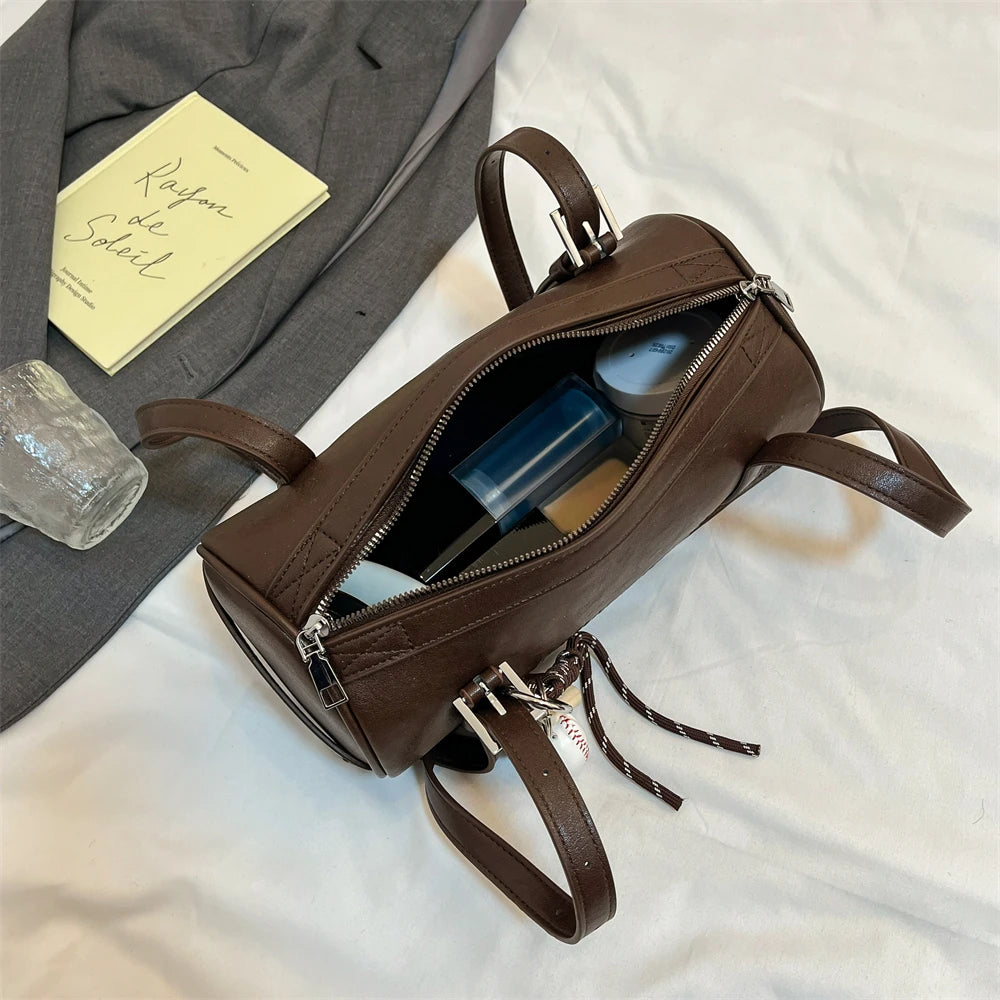 Luxury Cylinder Shoulder Bag