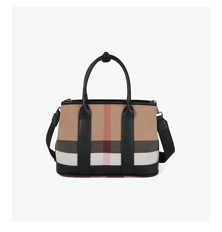 Plaid Designer Shoulder Bag