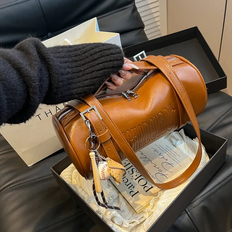 Luxury Cylinder Shoulder Bag