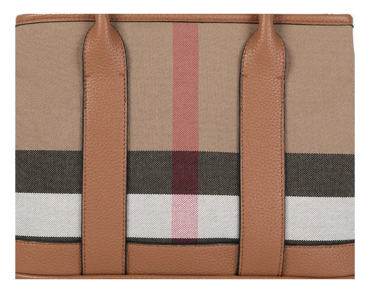Plaid Designer Shoulder Bag