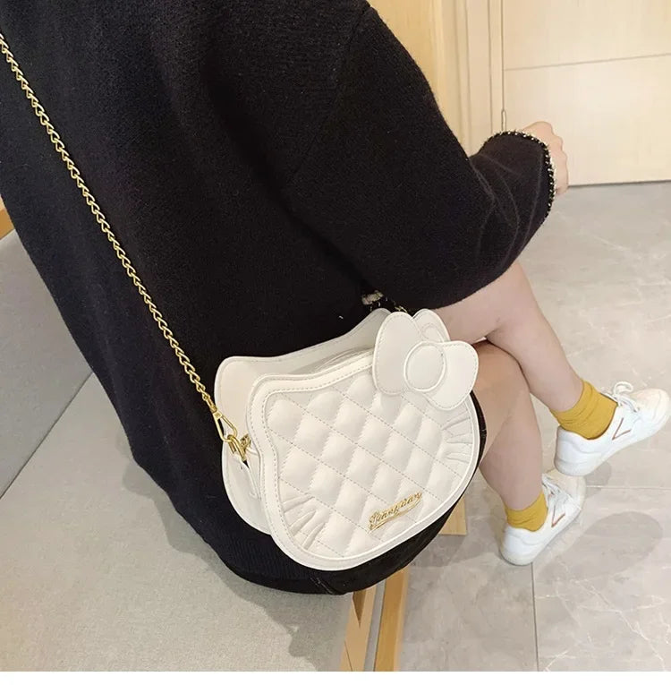 Hello Kitty Rhombic Shoulder Bag – Cute & Trendy Cartoon Wallet Purse