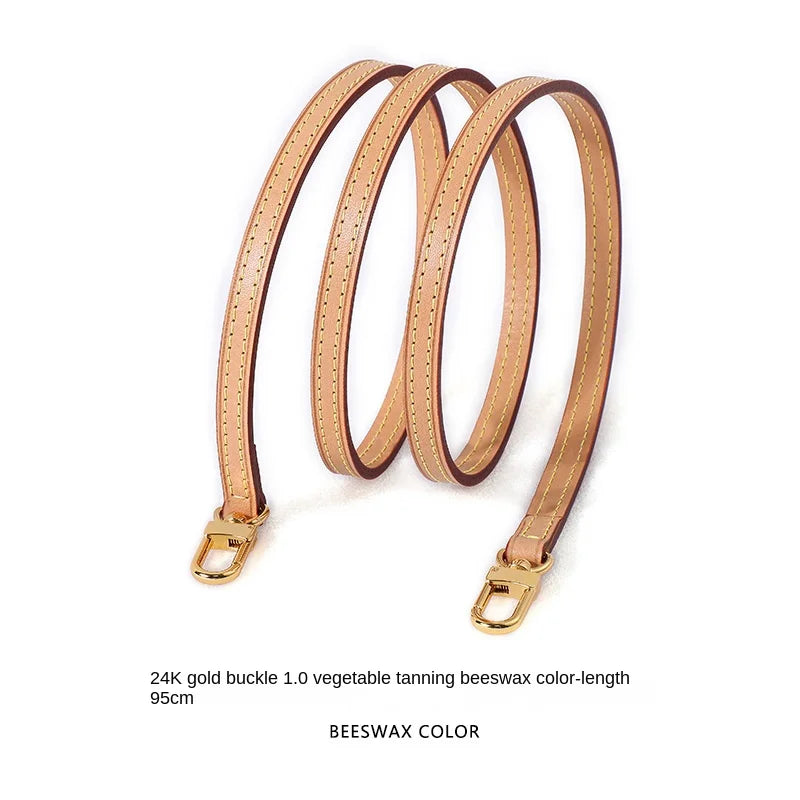Adjustable Genuine Leather Bag Strap