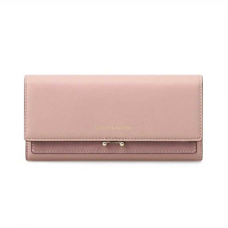 Luxury Women's Long Wallet – Stylish Clutch with Phone Pocket & Card Holder