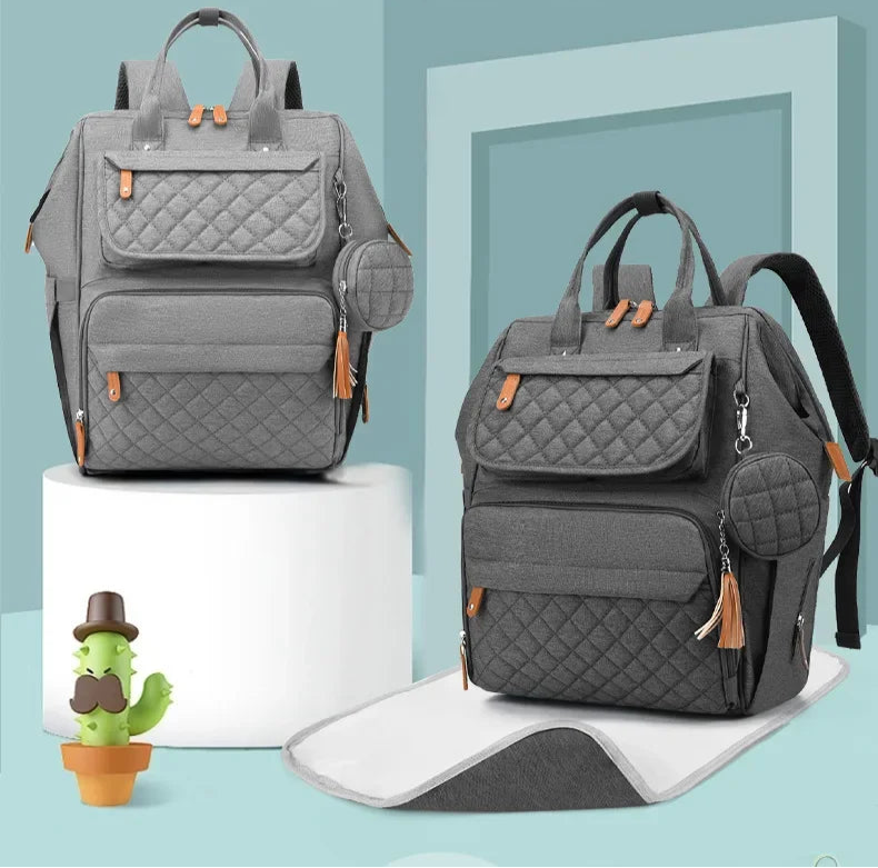 Multi-Compartment Mommy Diaper Backpack