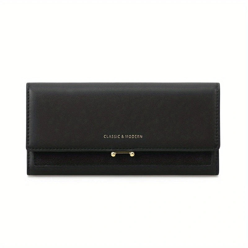 Luxury Women's Long Wallet – Stylish Clutch with Phone Pocket & Card Holder