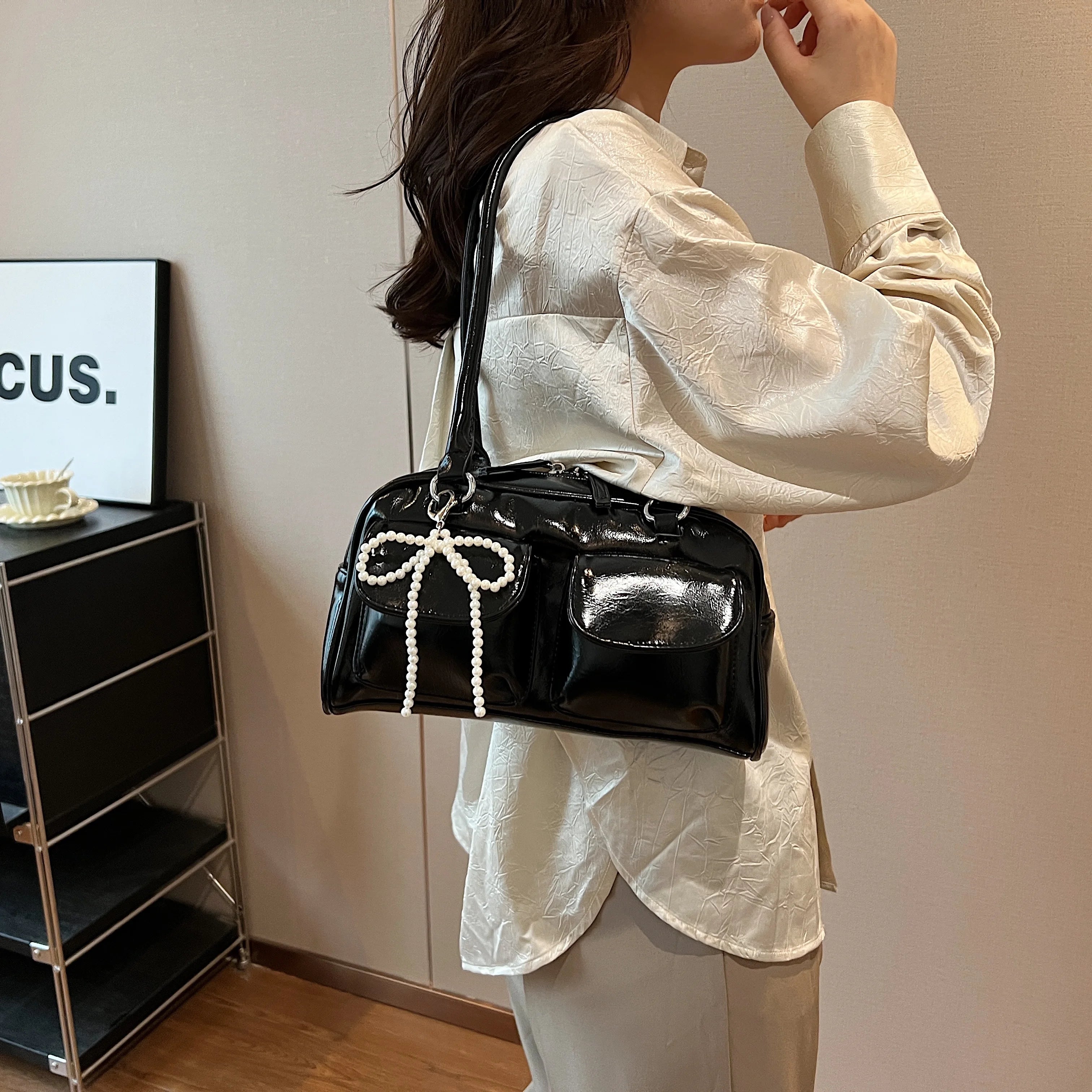 Fashionable Underarm Bow Bag for Women