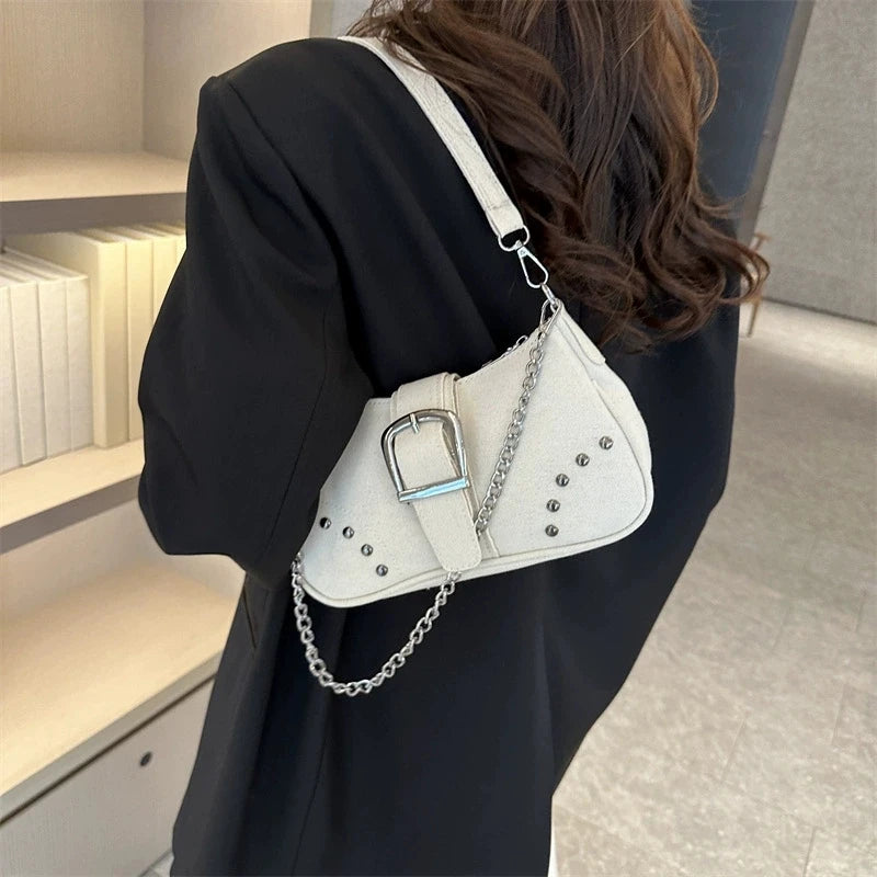 Chic Denim Tote Shoulder Bag for Women Casual Underarm Purse, Summer Fashion Simple Handbag, Ideal for Daily Use Travel Outdoor