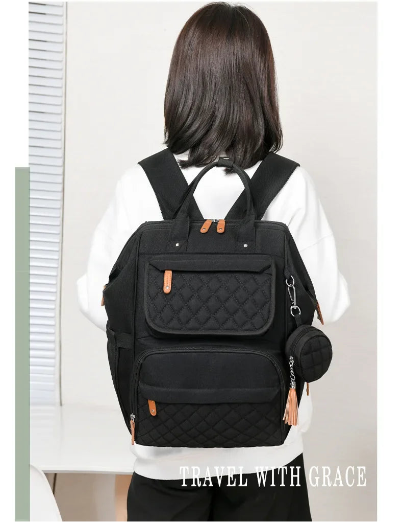 Multi-Compartment Mommy Diaper Backpack