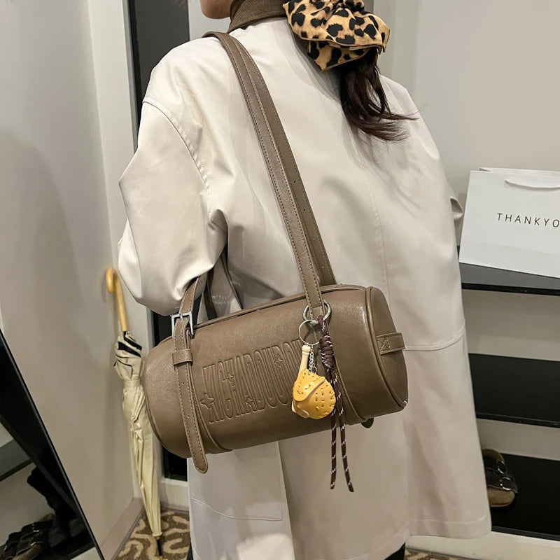 Luxury Cylinder Shoulder Bag