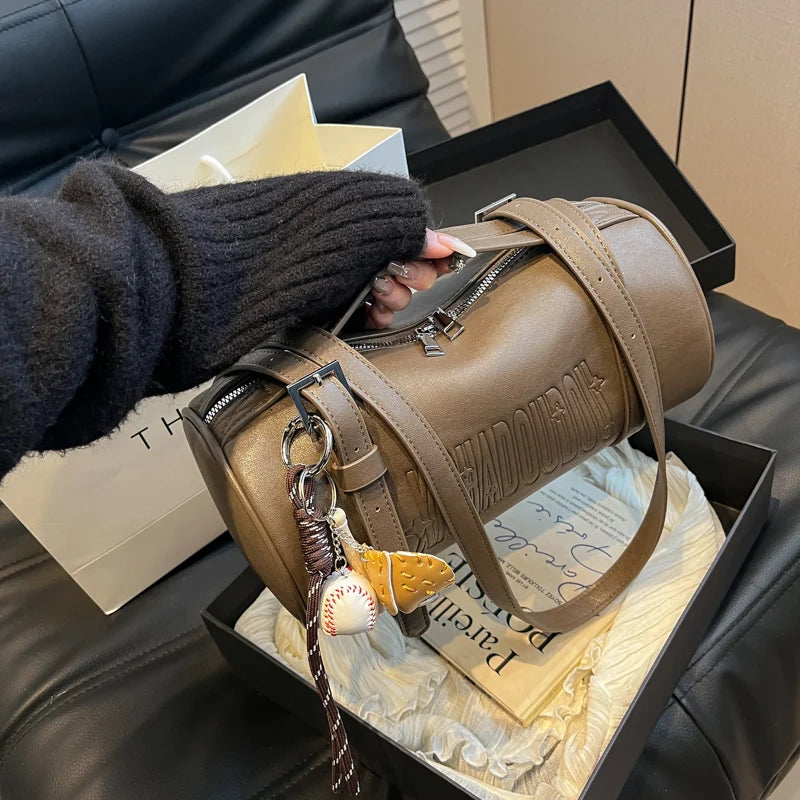Luxury Cylinder Shoulder Bag