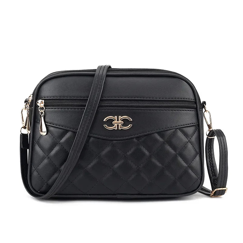 High Capacity Soft PU Leather Envelope Messenger Bag – Zipper Closure Shoulder Purse for Women