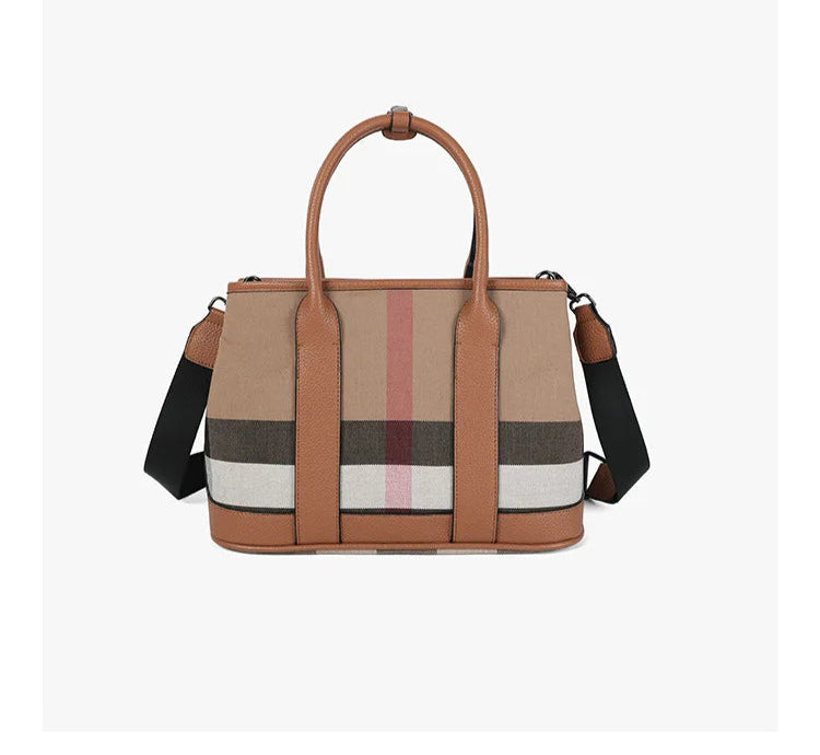 Plaid Designer Shoulder Bag
