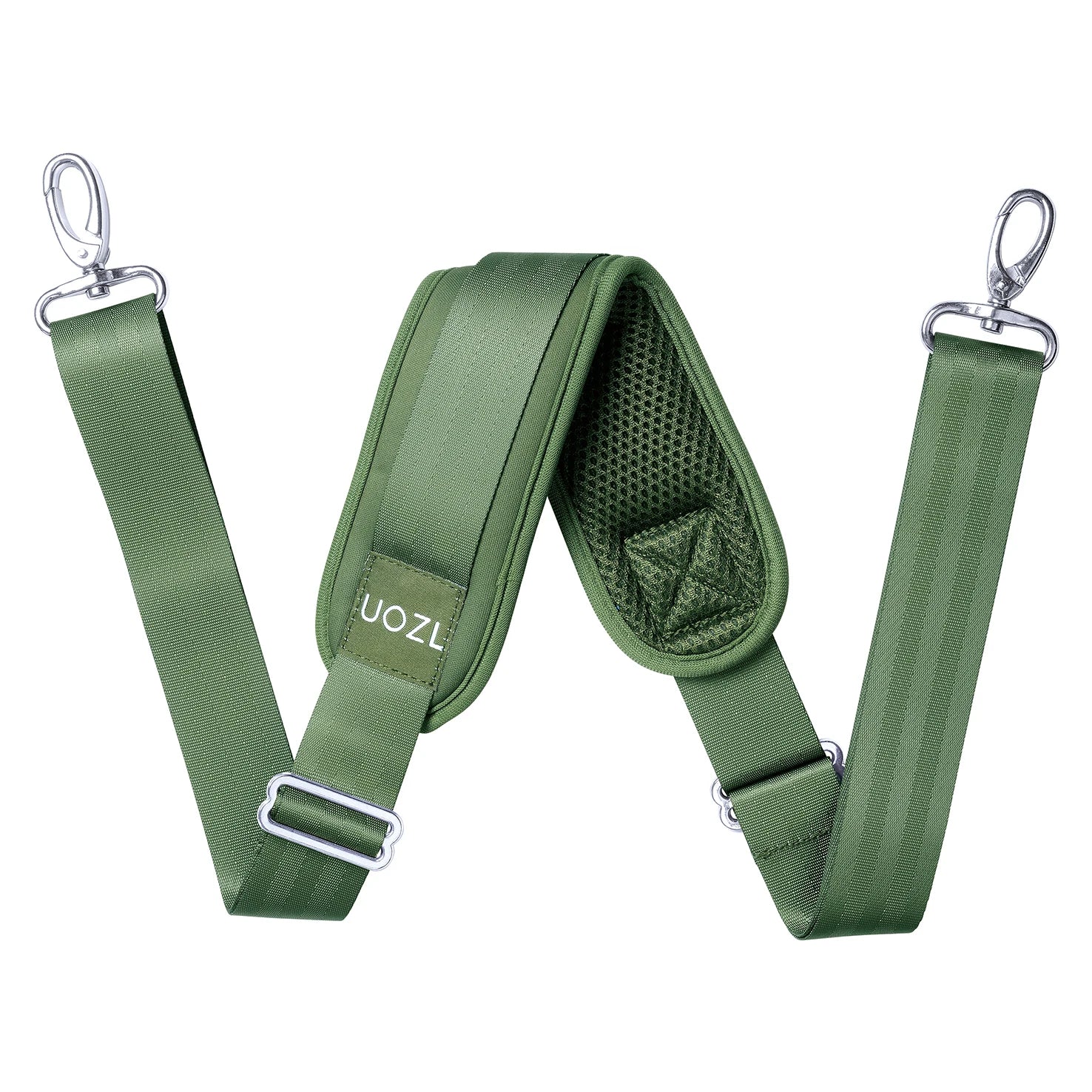 UOZL 79-Inch Adjustable Fabric Shoulder Strap – With Soft Pad & Alloy Hooks for Laptop Bags, Luggage & More
