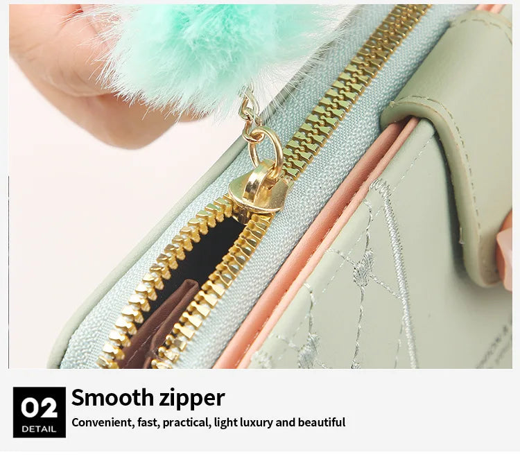 Women's Long Wallet – Large Capacity Wristlet Clutch