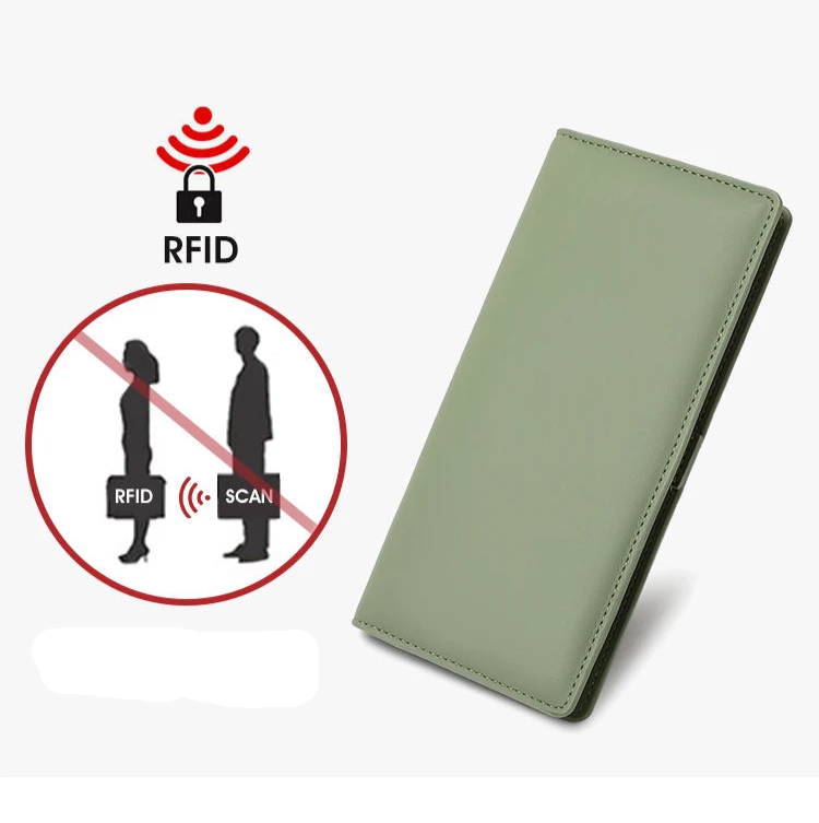 Functional & Compact: Women's Double-Fold Wallet – RFID Coin & Card Organizer with Hand Strap