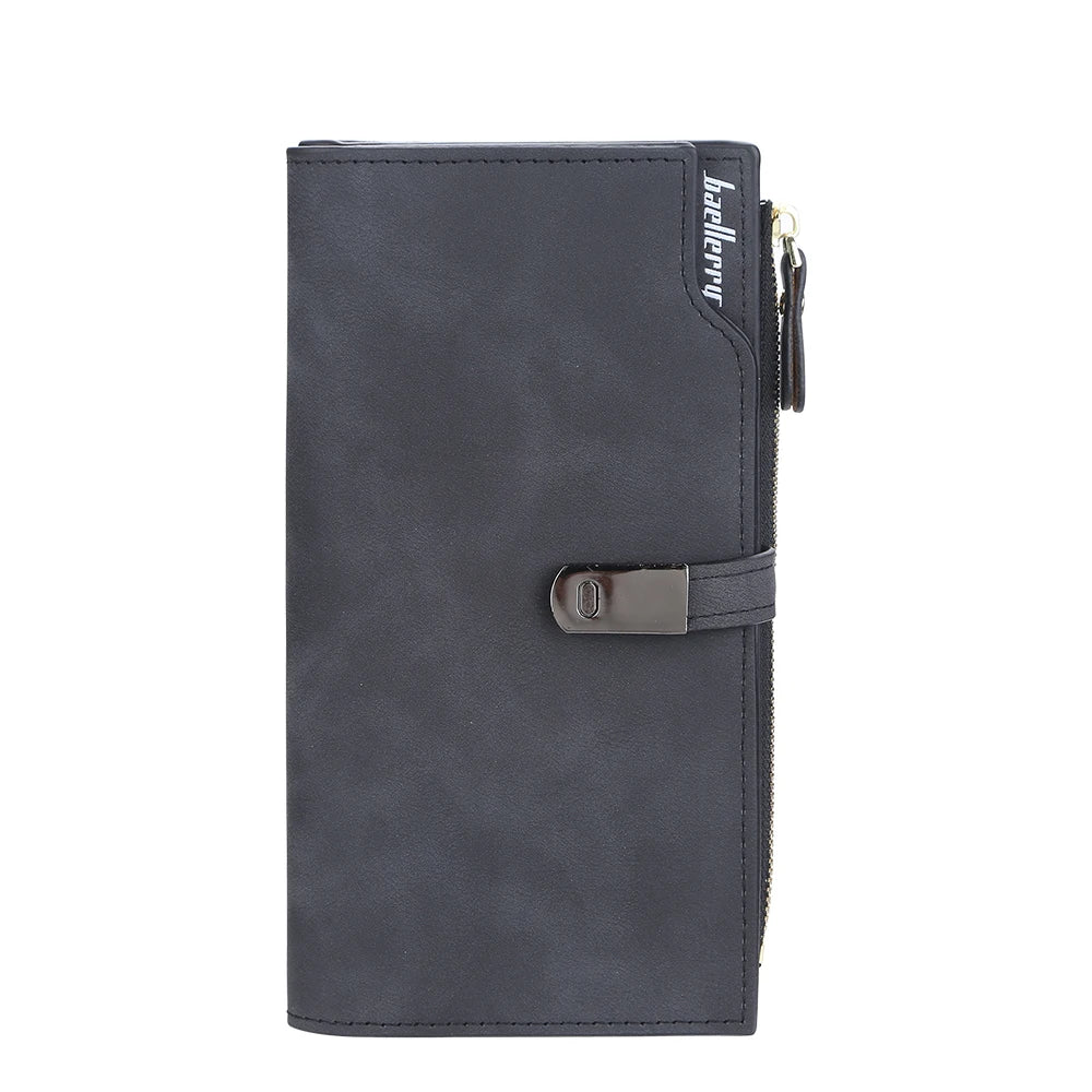 Elegant Long Wallet for Women – Magnetic Closure & Card Organizer