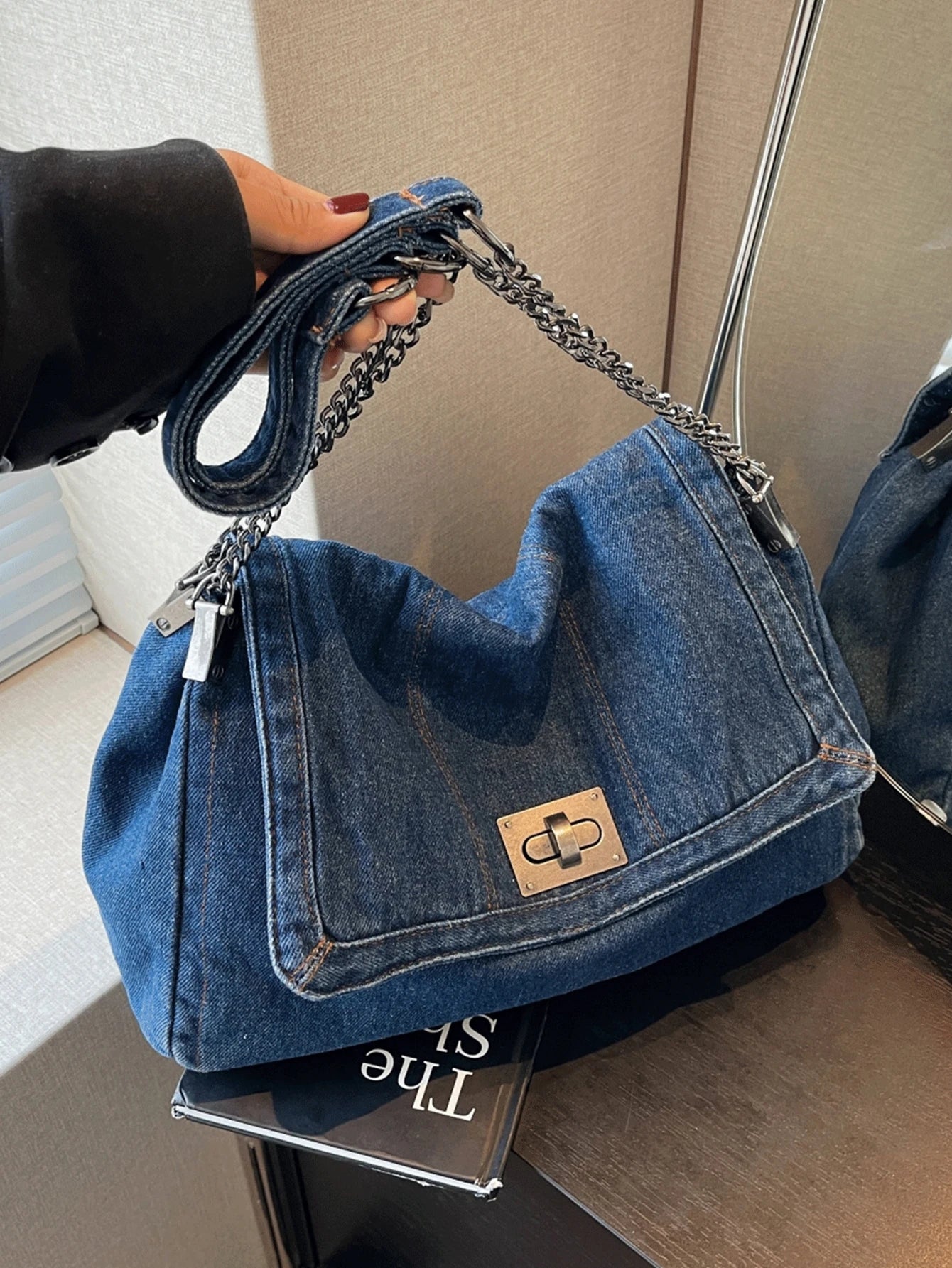 Women’s Canvas Square Shoulder Bag – Lightweight & Stylish