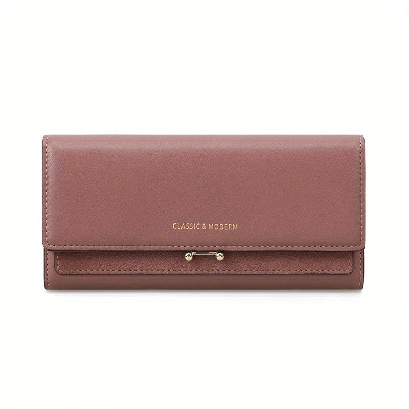 Luxury Women's Long Wallet – Stylish Clutch with Phone Pocket & Card Holder