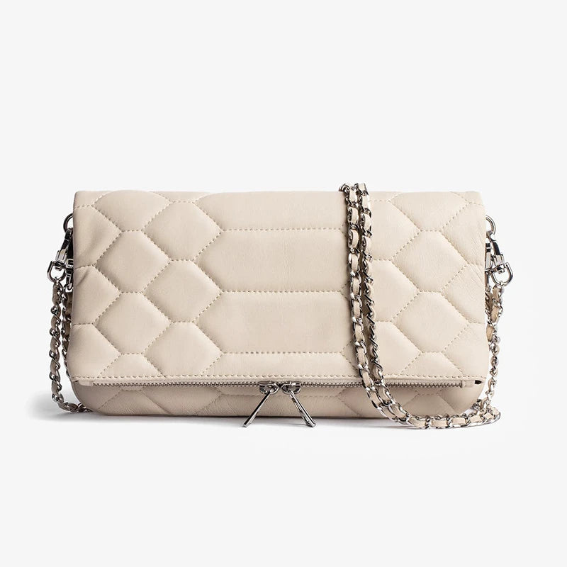 Vintage Chain Envelope Shoulder Bag – Elegant Black Crossbody for Women