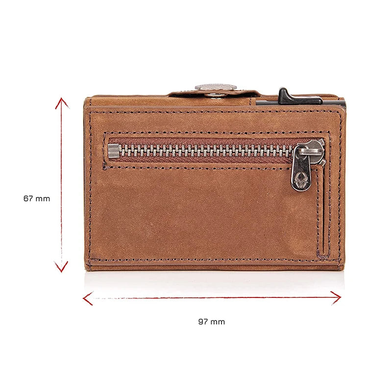 RFID Pop-Up Metal Wallet – Slim Anti-Theft Card Holder for Men & Women