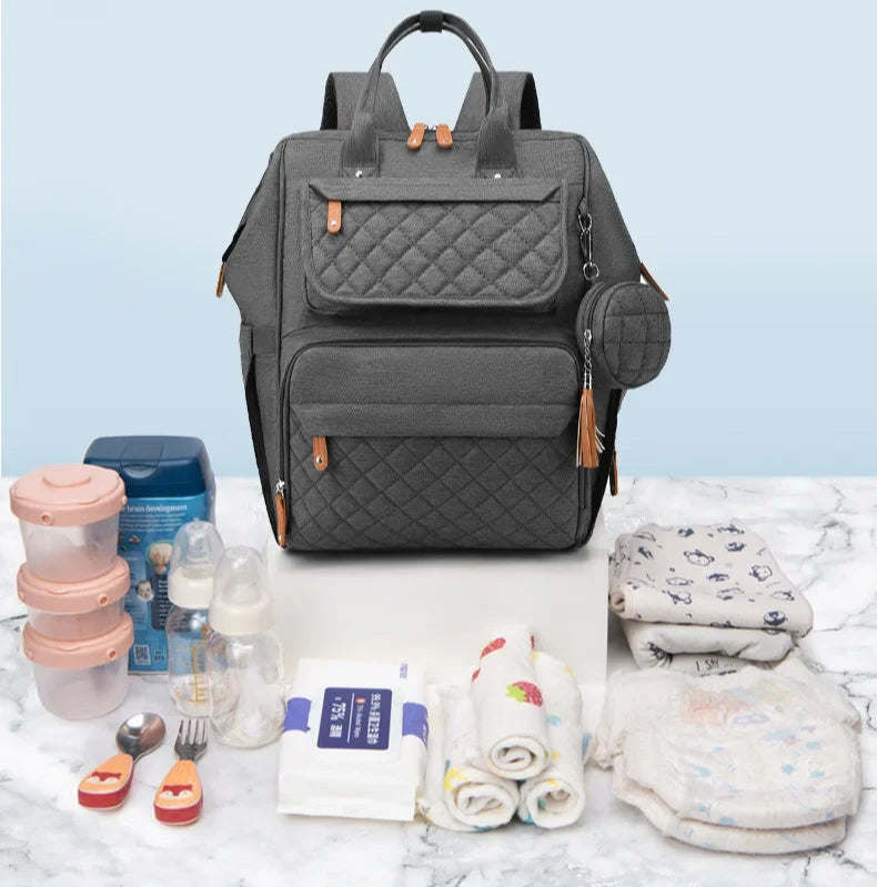 Multi-Compartment Mommy Diaper Backpack