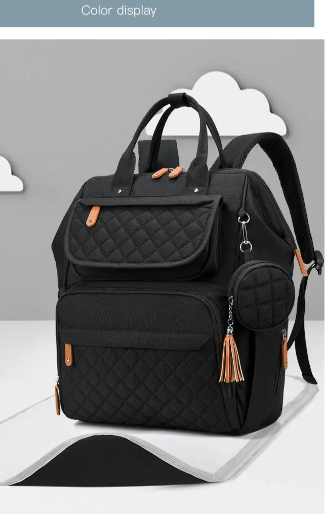Multi-Compartment Mommy Diaper Backpack